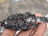 Hand Made Black Tourmaline Tumble Chip Wire Wrap Tree - From KwaZulu, Natal, South Africa