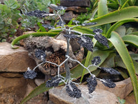 Hand Made Black Tourmaline Tumble Chip Wire Wrap Tree - From KwaZulu, Natal, South Africa