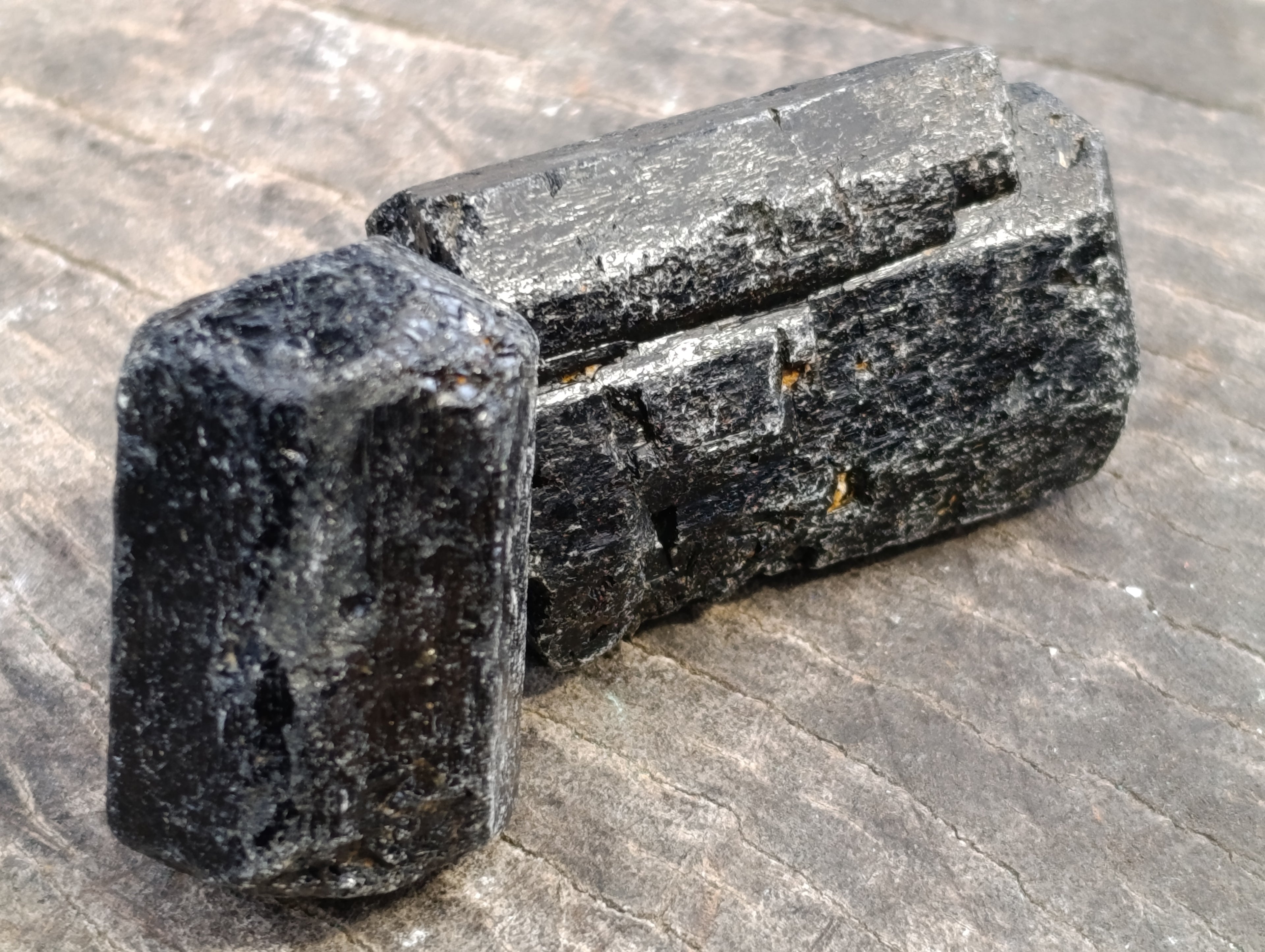 Natural Alluvial Schorl Black Tourmaline Crystals x 2.02 Kg Lot From Zimbabwe - Toprock Gemstones and Minerals 