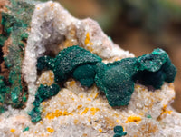 Natural Ball Malachite On Quartz Matrix Specimens x 1 From Kambove, Congo