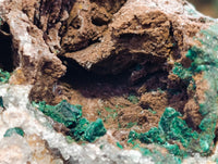 Natural Ball Malachite On Quartz Matrix Specimens x 1 From Kambove, Congo