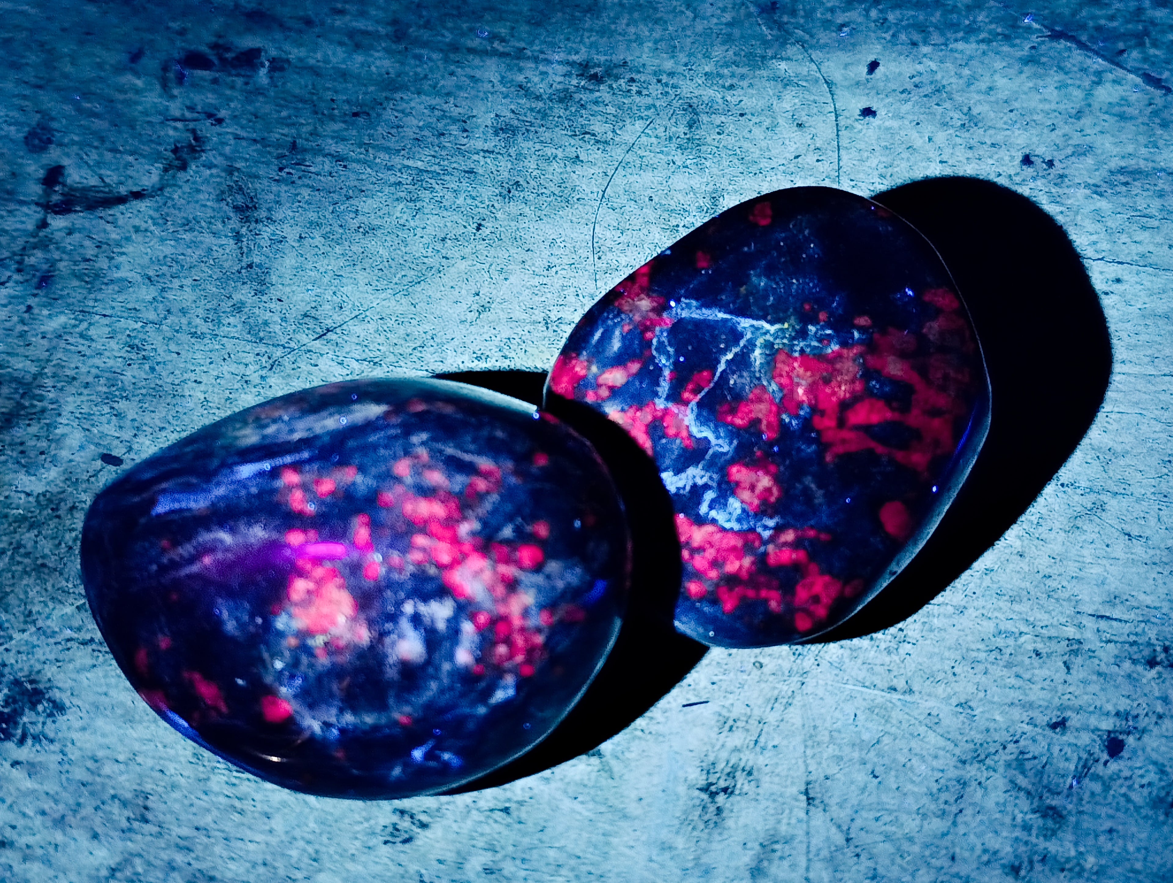 Polished Ruby Corundum In Chrome Verdite Free Forms x 6 From Zimbabwe - Toprock Gemstones and Minerals 