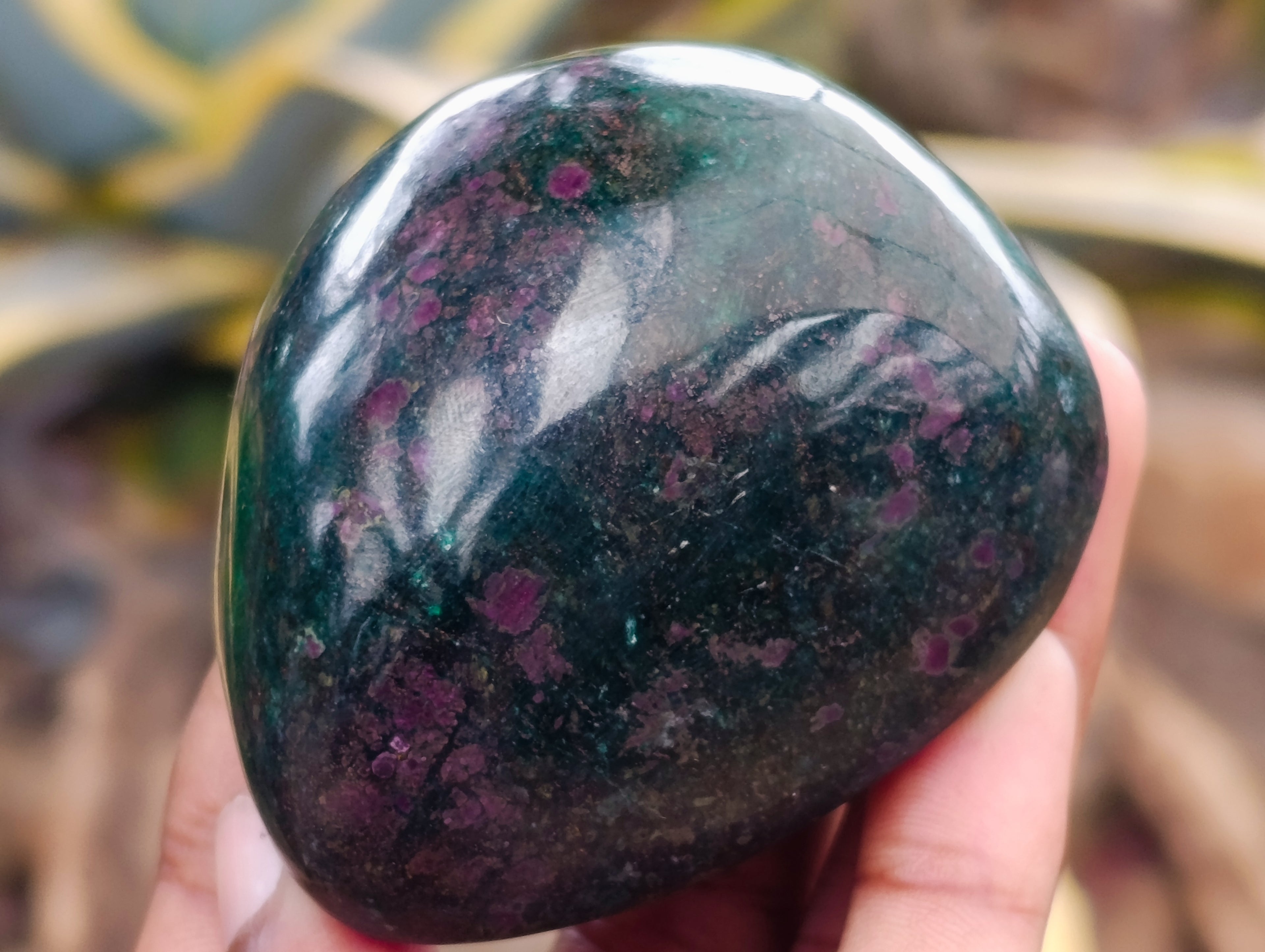 Polished Ruby Corundum In Chrome Verdite Free Forms x 6 From Zimbabwe - Toprock Gemstones and Minerals 