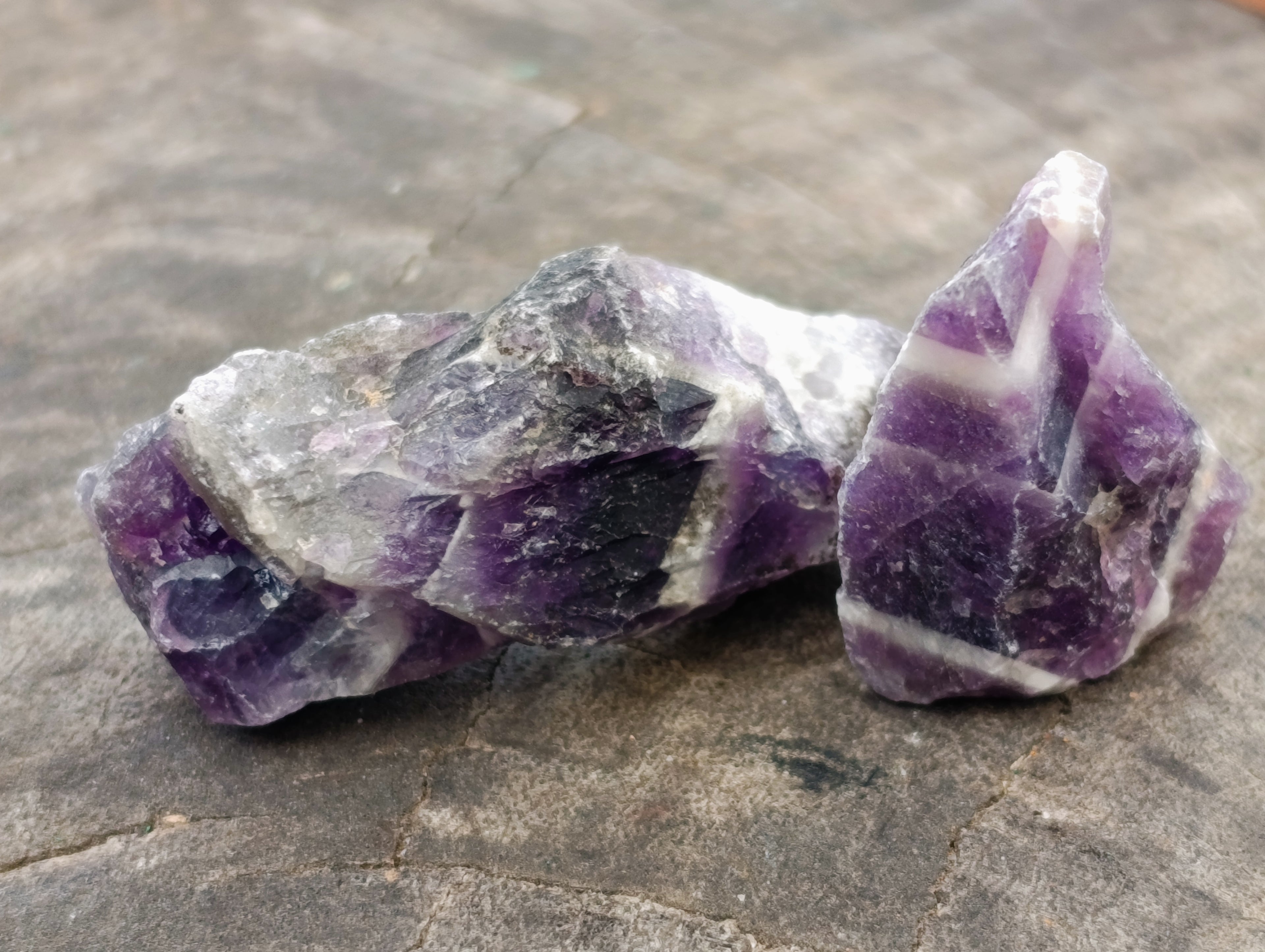 Natural Witches Hat Chevron Amethyst Crystals x 3.03 Kg Lot from Zambia - Toprock Gemstones and Minerals 