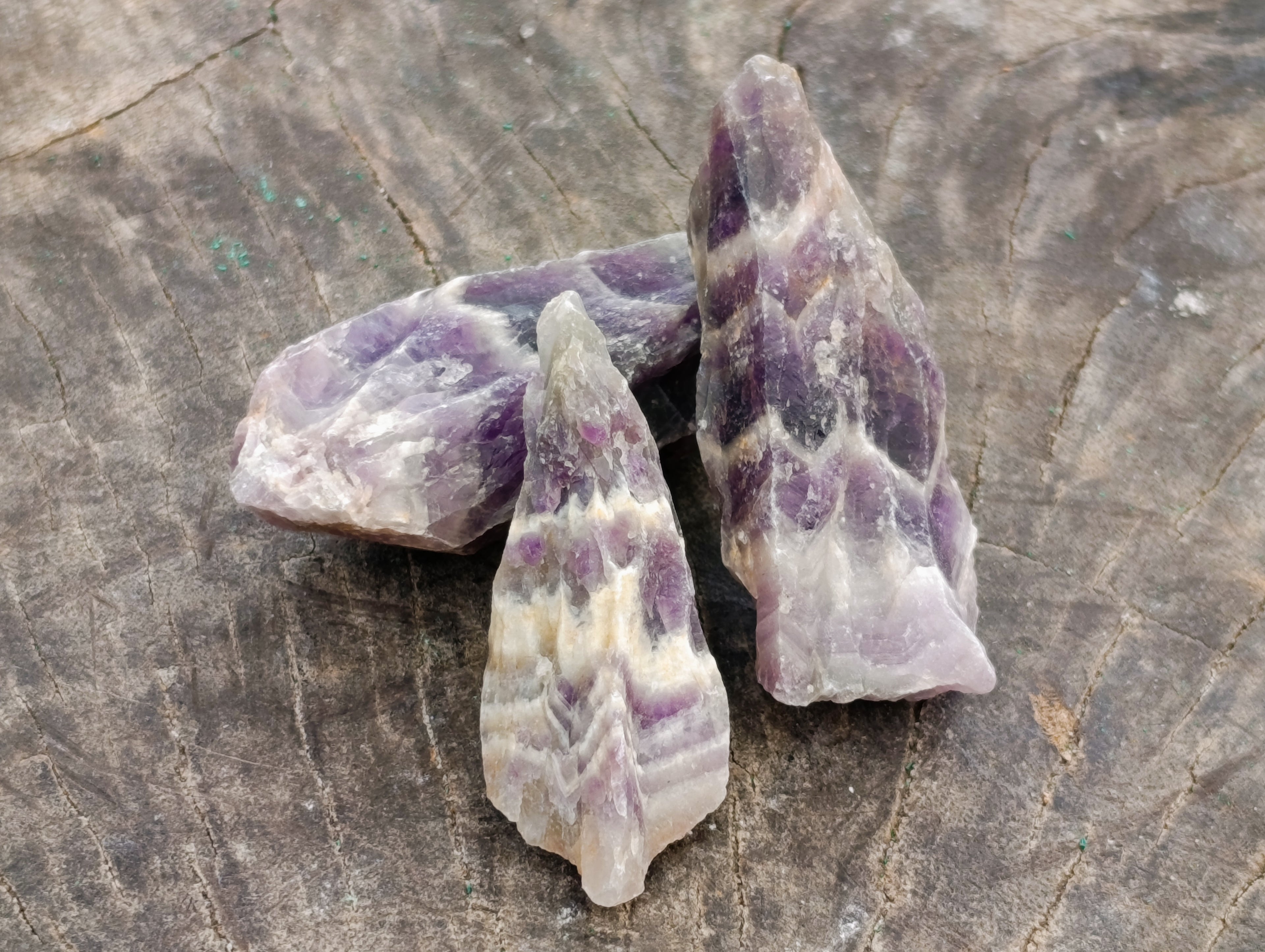 Natural Witches Hat Chevron Amethyst Crystals x 3.03 Kg Lot from Zambia - Toprock Gemstones and Minerals 