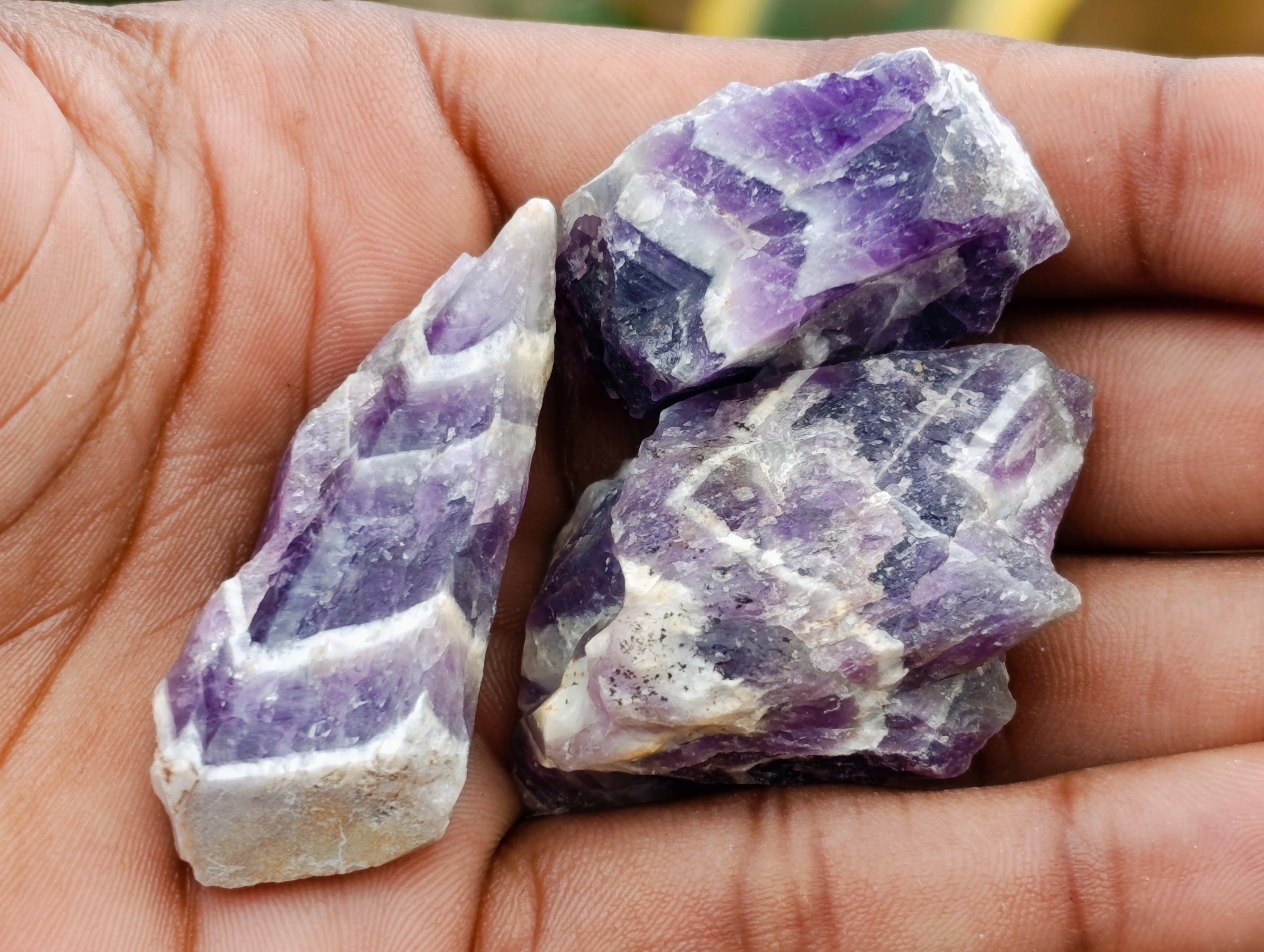 Natural Witches Hat Chevron Amethyst Crystals x 3.03 Kg Lot from Zambia - Toprock Gemstones and Minerals 
