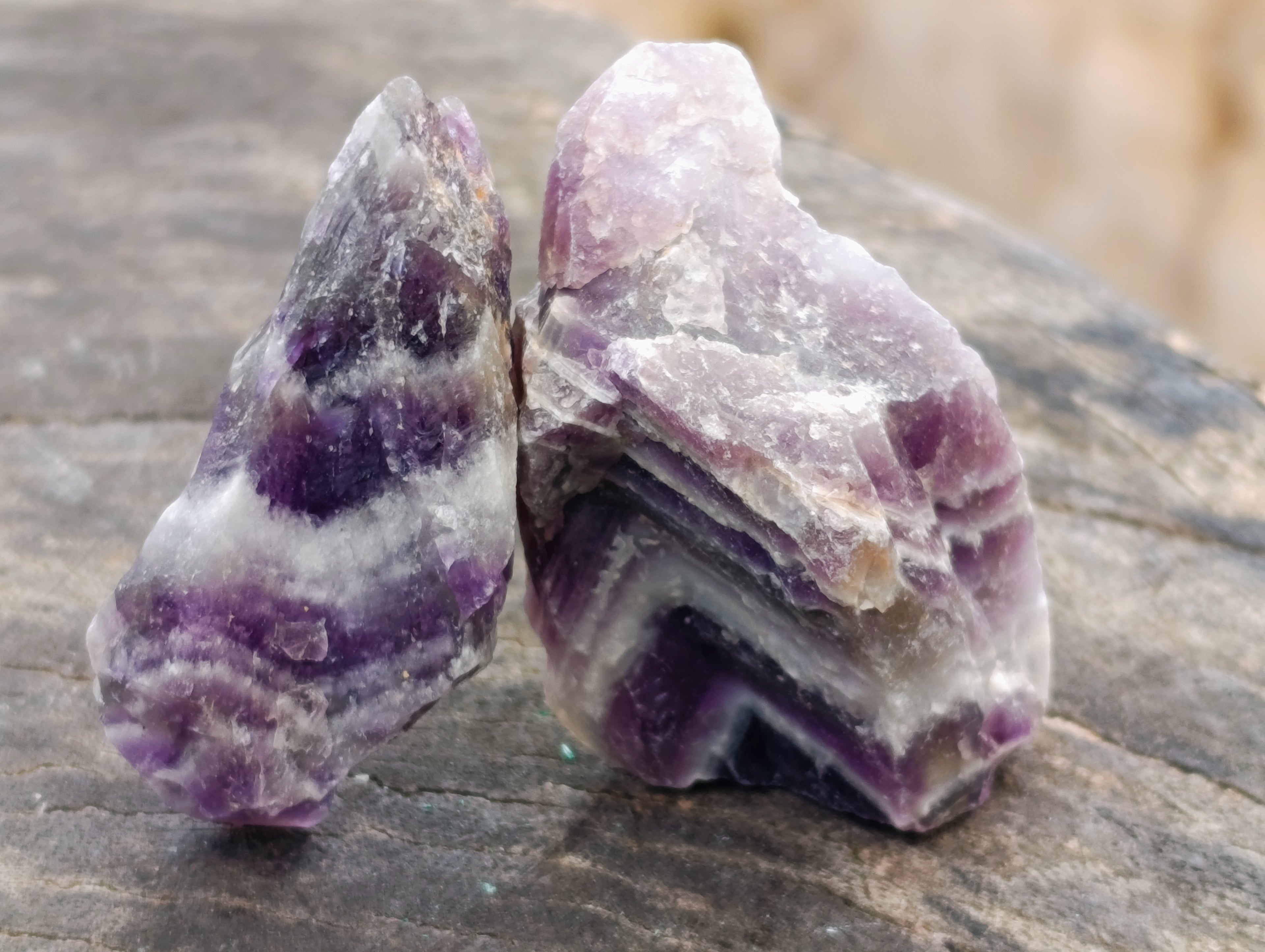 Natural Witches Hat Chevron Amethyst Crystals x 3.03 Kg Lot from Zambia - Toprock Gemstones and Minerals 