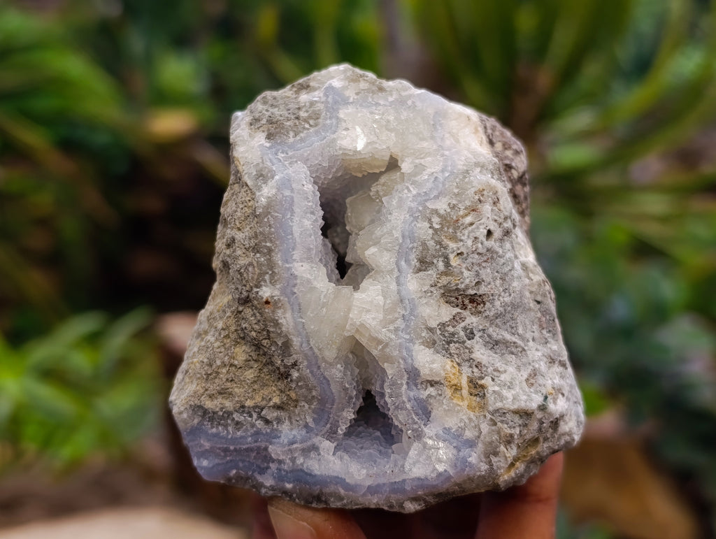 Natural Blue Lace Agate Geodes and Clusters x 12 From Nsanje, Malawi - Toprock Gemstones and Minerals 