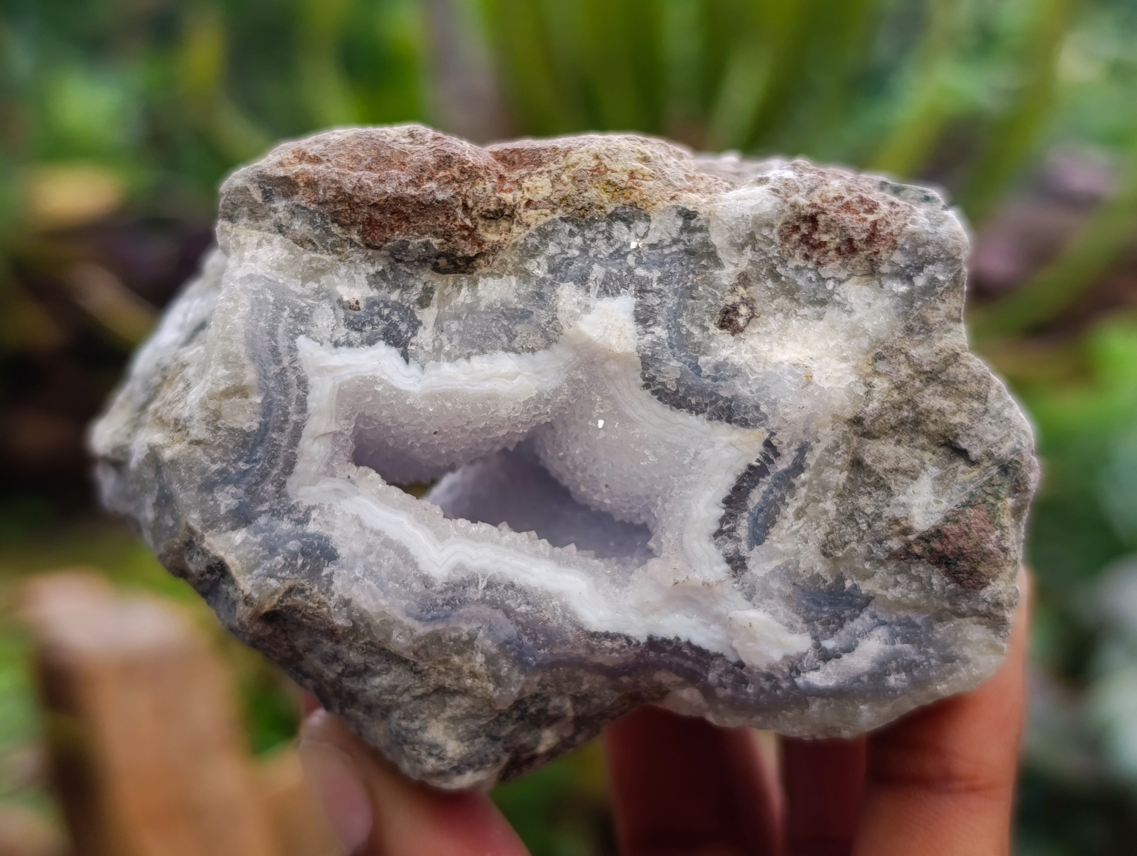Natural Blue Lace Agate Geodes and Clusters x 12 From Nsanje, Malawi - Toprock Gemstones and Minerals 