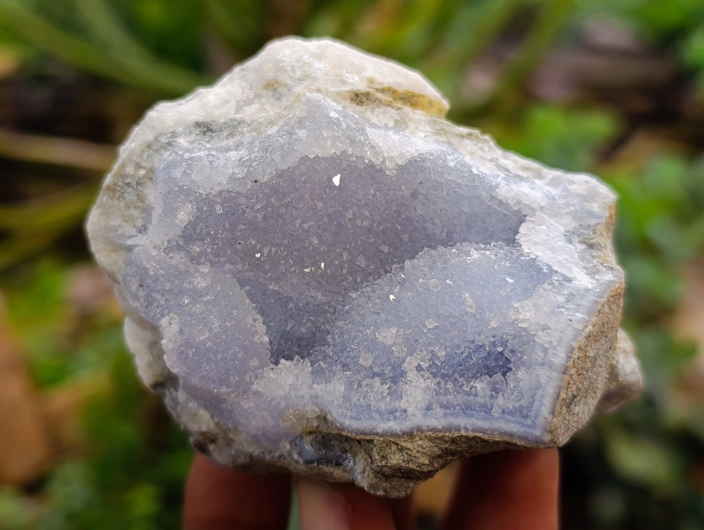 Natural Blue Lace Agate Geodes and Clusters x 12 From Nsanje, Malawi - Toprock Gemstones and Minerals 