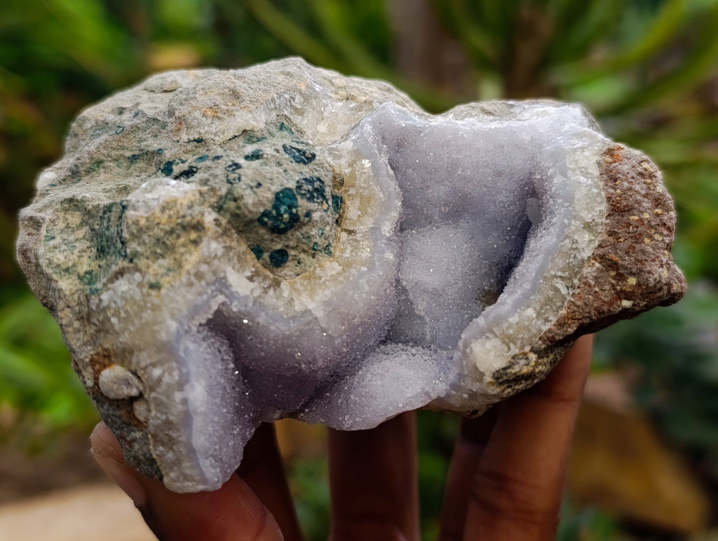 Natural Blue Lace Agate Geodes and Clusters x 12 From Nsanje, Malawi - Toprock Gemstones and Minerals 