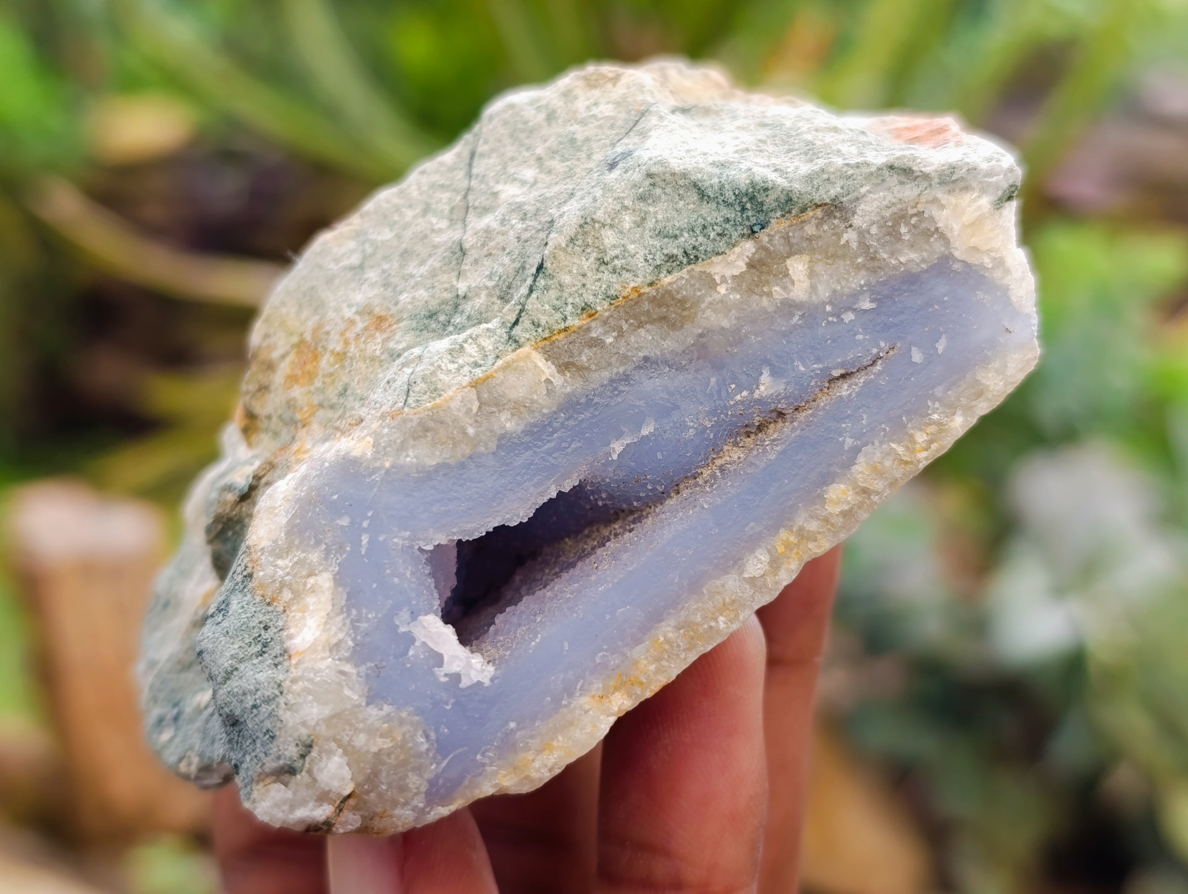 Natural Blue Lace Agate Geodes and Clusters x 12 From Nsanje, Malawi - Toprock Gemstones and Minerals 