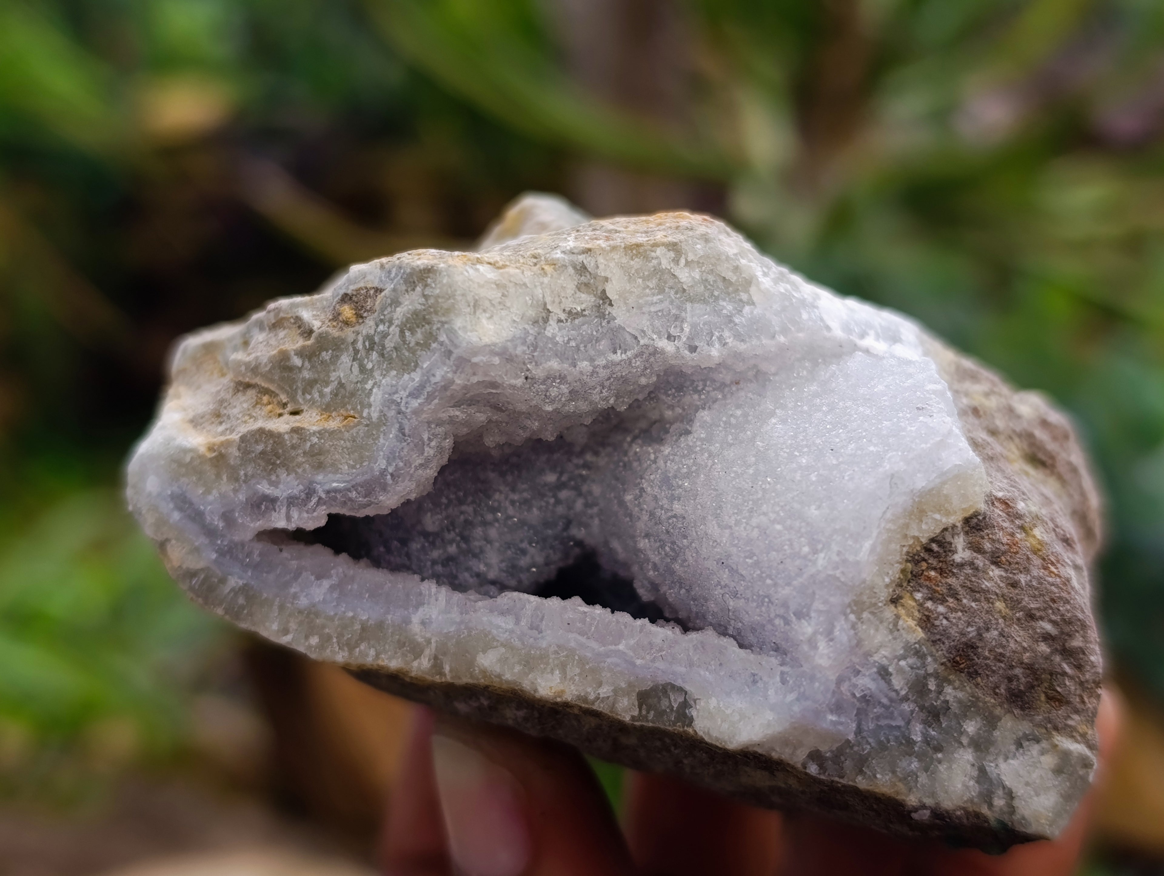 Natural Blue Lace Agate Geodes and Clusters x 12 From Nsanje, Malawi - Toprock Gemstones and Minerals 