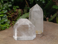 Polished Clear Quartz Crystals x 4 From Madagascar