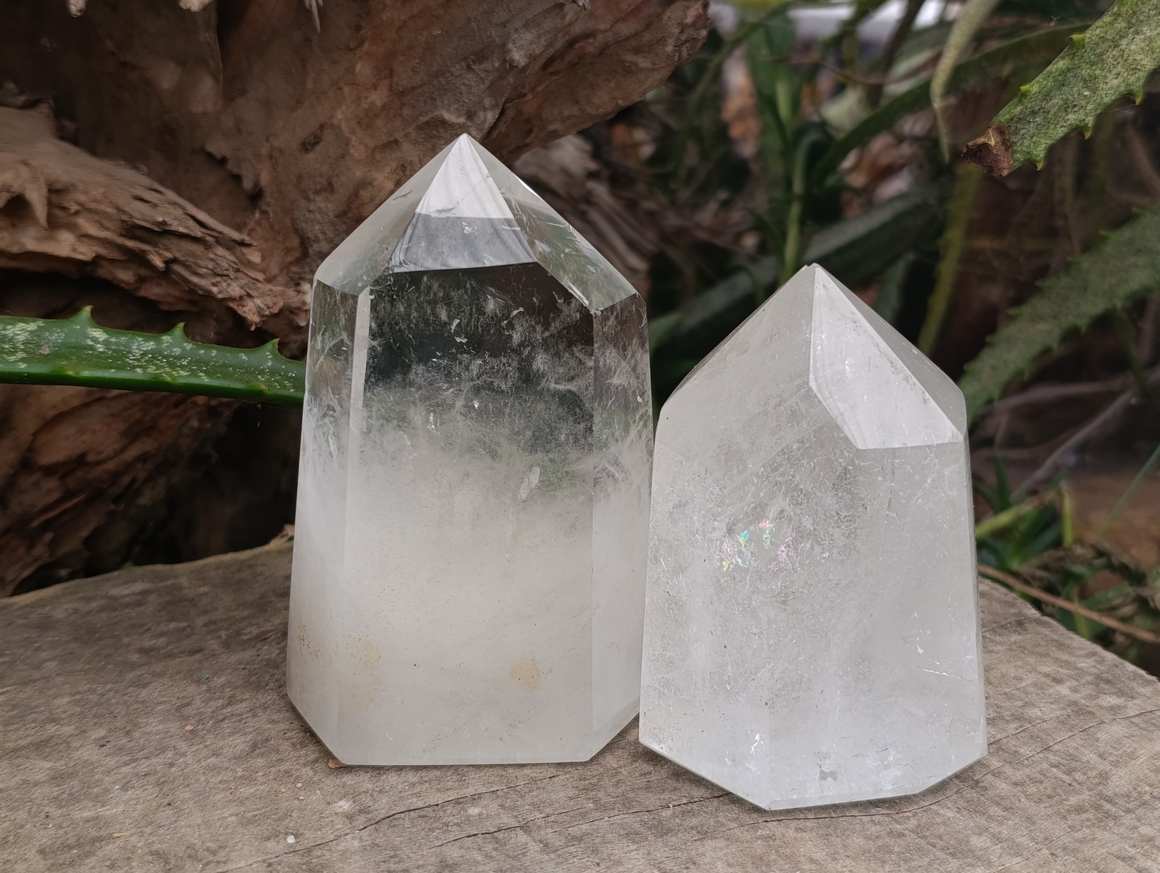 Polished Clear Quartz Crystals x 4 From Madagascar - Toprock Gemstones and Minerals 
