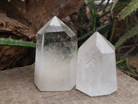Polished Clear Quartz Crystals x 4 From Madagascar