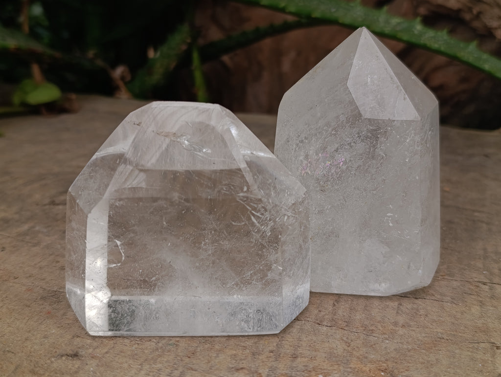 Polished Clear Quartz Crystals x 4 From Madagascar - Toprock Gemstones and Minerals 