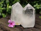 Polished Clear Quartz Crystals x 4 From Madagascar - Toprock Gemstones and Minerals 