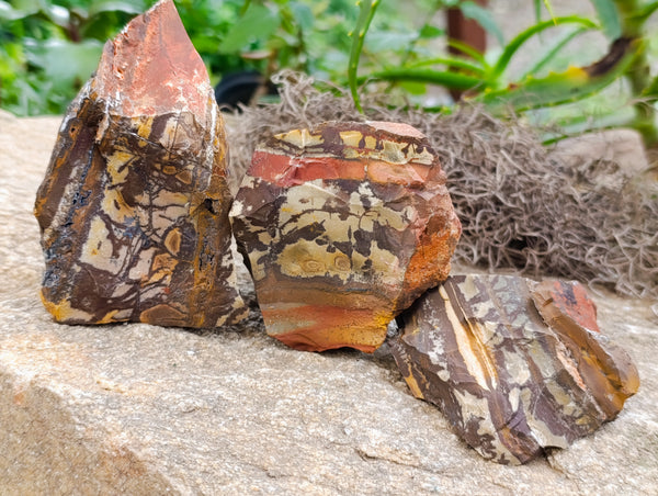 Natural Nguni Jasper Cobbed Specimens x 29 From Prieska, South Africa