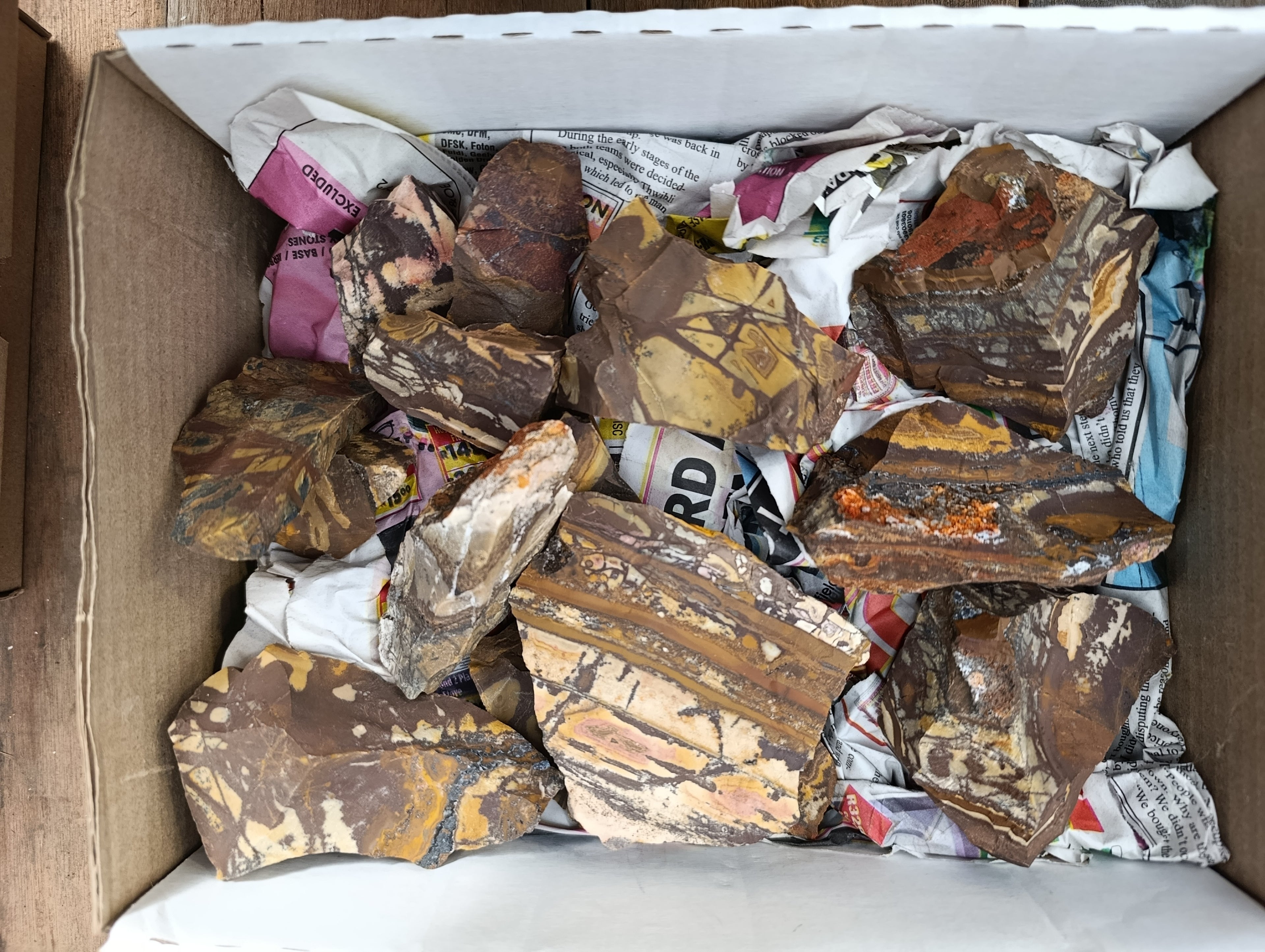 Natural Nguni Jasper Cobbed Specimens x 29 From Prieska, South Africa - Toprock Gemstones and Minerals 