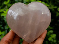 Polished Gemmy Rose Quartz Hearts x 3 From Ambatondrazaka, Madagascar