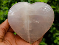 Polished Gemmy Rose Quartz Hearts x 3 From Ambatondrazaka, Madagascar