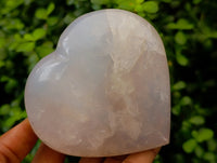 Polished Gemmy Rose Quartz Hearts x 3 From Ambatondrazaka, Madagascar