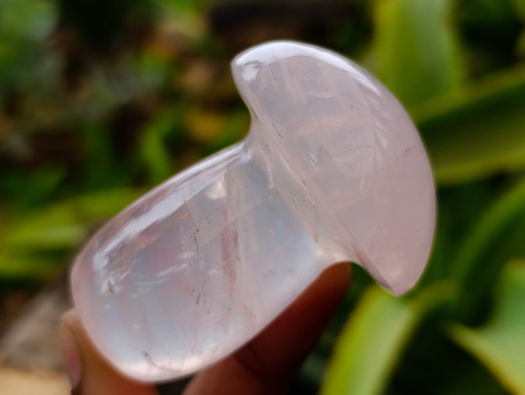 Polished Rose Quartz Mushrooms x 6 From Ambatondrazaka, Madagascar - Toprock Gemstones and Minerals 