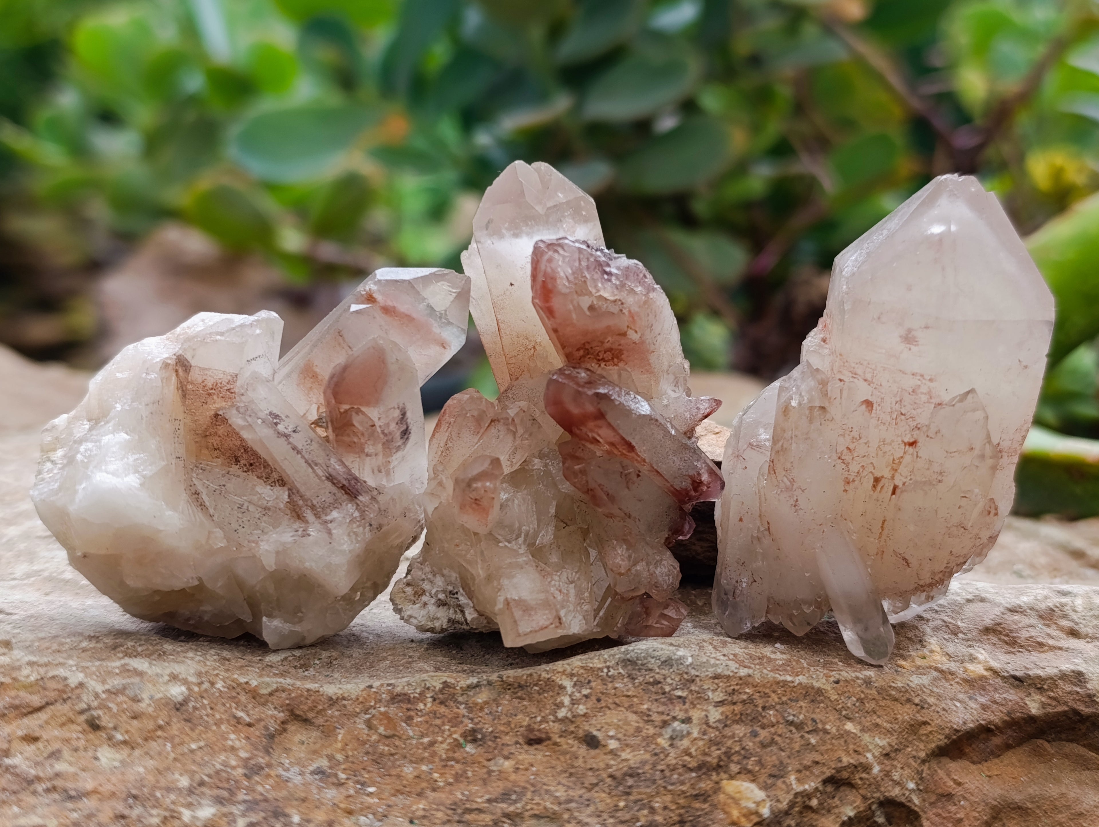 Natural Red Hematoid Quartz Crystals x 35 From Karoi, Zimbabwe - Toprock Gemstones and Minerals 