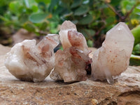Natural Red Hematoid Quartz Crystals x 35 From Karoi, Zimbabwe