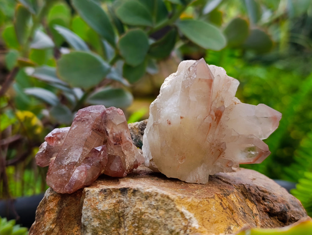 Natural Red Hematoid Quartz Crystals x 35 From Karoi, Zimbabwe - Toprock Gemstones and Minerals 