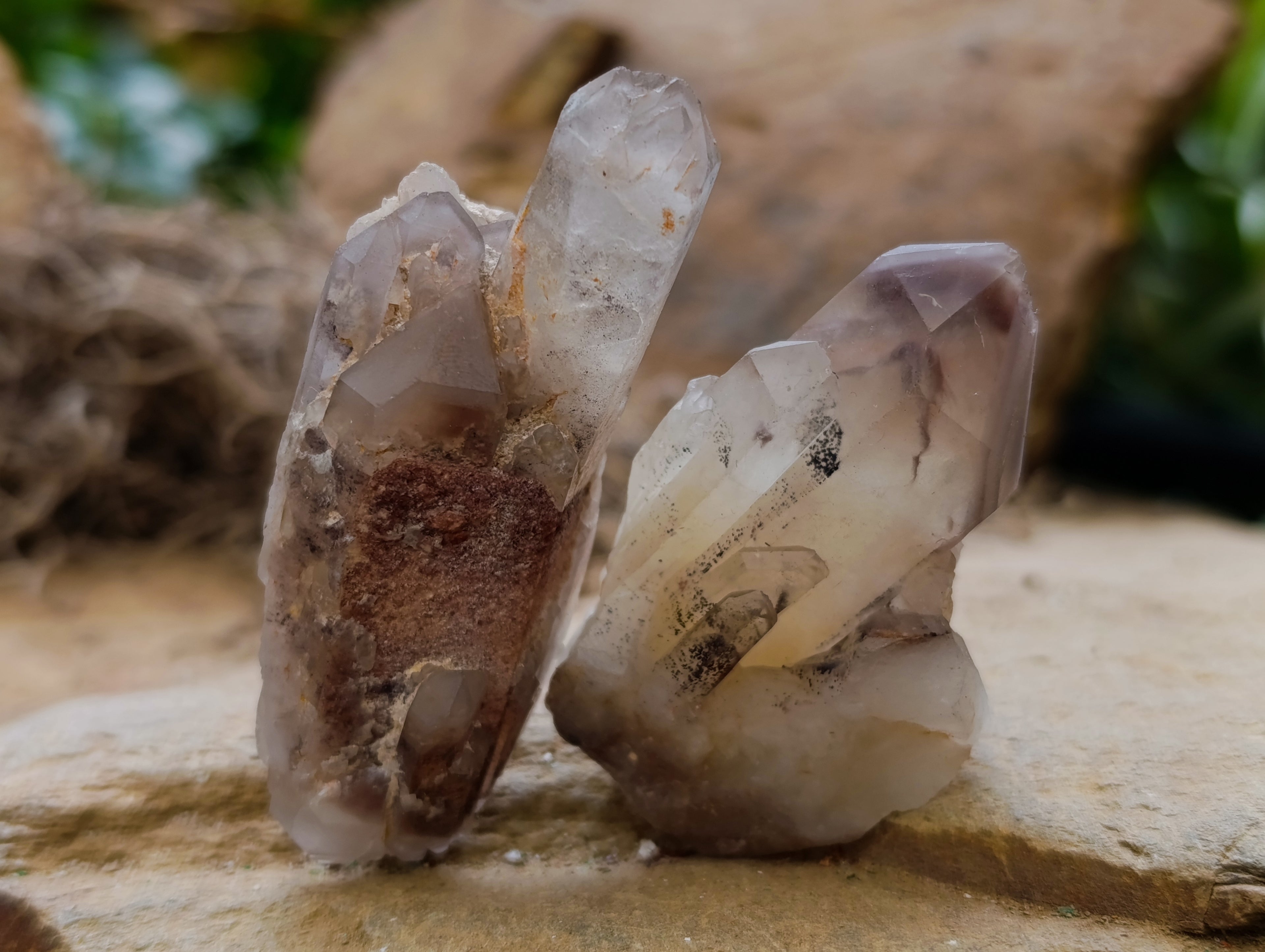 Natural Red Hematoid Quartz Crystals x 35 From Karoi, Zimbabwe - Toprock Gemstones and Minerals 