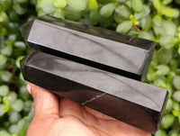 Polished Black Basalt Points x 6 From Antsirabe, Madagascar
