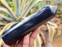 Polished Black Basalt Points x 6 From Antsirabe, Madagascar