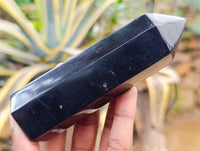 Polished Black Basalt Points x 6 From Antsirabe, Madagascar