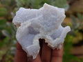 Natural Etched Blue Chalcedony Geodes x 16 From Nsanje, Malawi - Toprock Gemstones and Minerals 