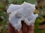 Natural Etched Blue Chalcedony Geodes x 16 From Nsanje, Malawi - Toprock Gemstones and Minerals 