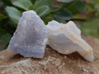 Natural Etched Blue Chalcedony Geodes x 16 From Nsanje, Malawi - Toprock Gemstones and Minerals 