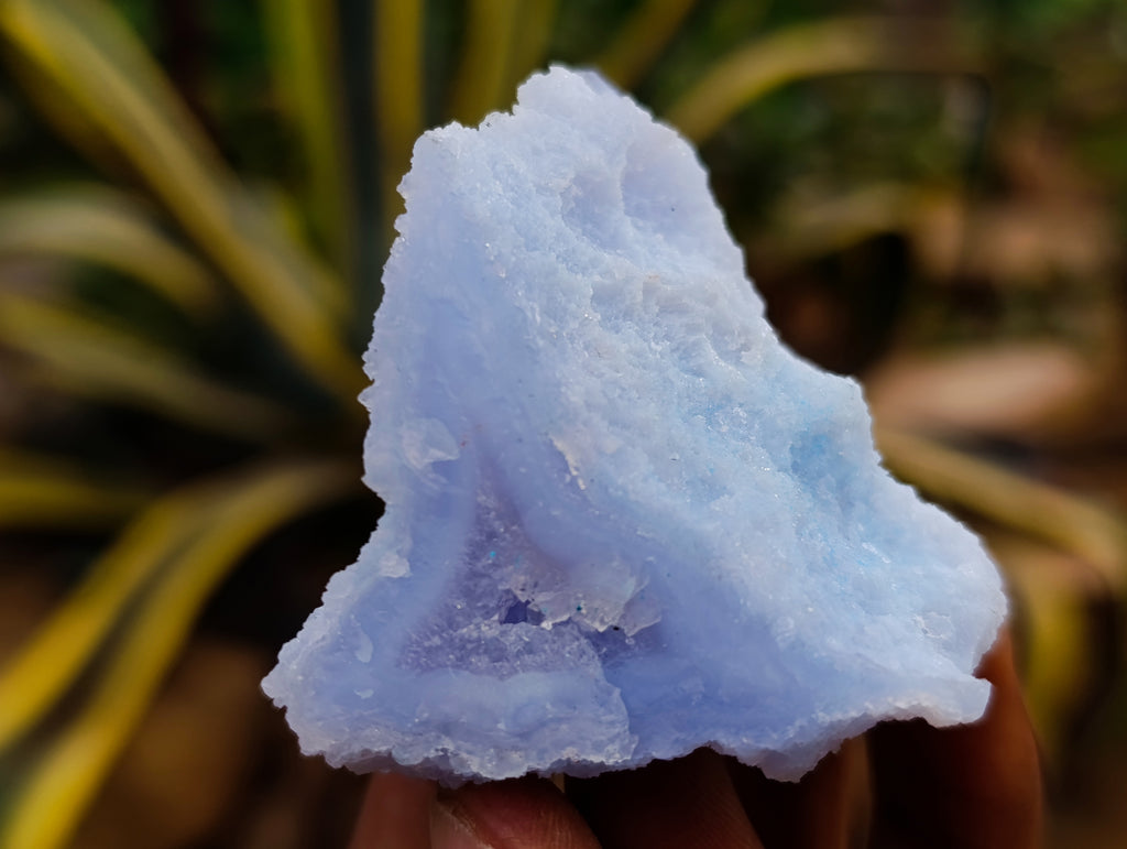 Natural Etched Blue Chalcedony Specimens x 12 From Nsanje, Malawi - Toprock Gemstones and Minerals 