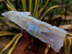 Natural Etched Blue Chalcedony Specimens x 12 From Nsanje, Malawi - Toprock Gemstones and Minerals 