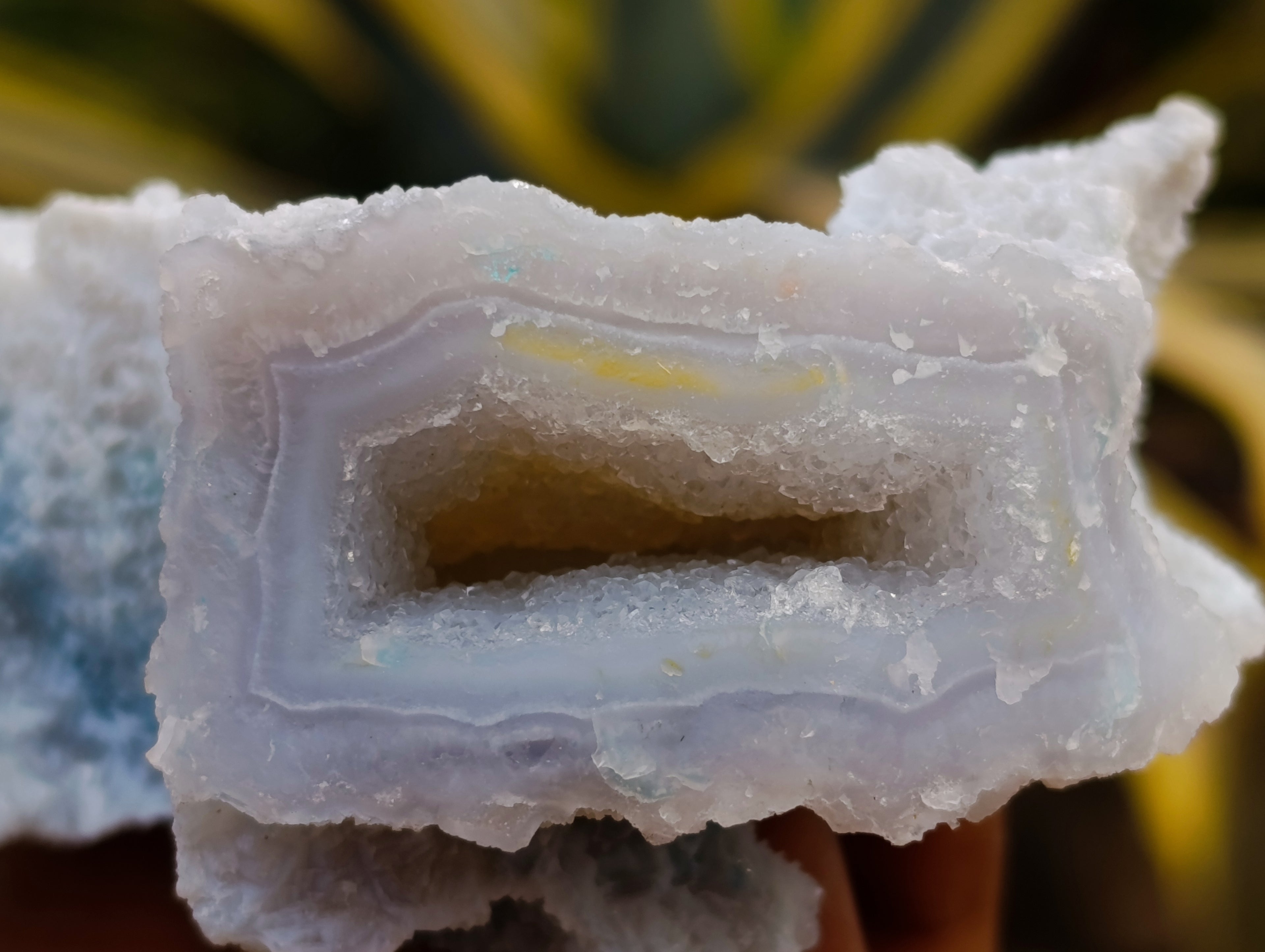 Natural Etched Blue Chalcedony Specimens x 12 From Nsanje, Malawi - Toprock Gemstones and Minerals 