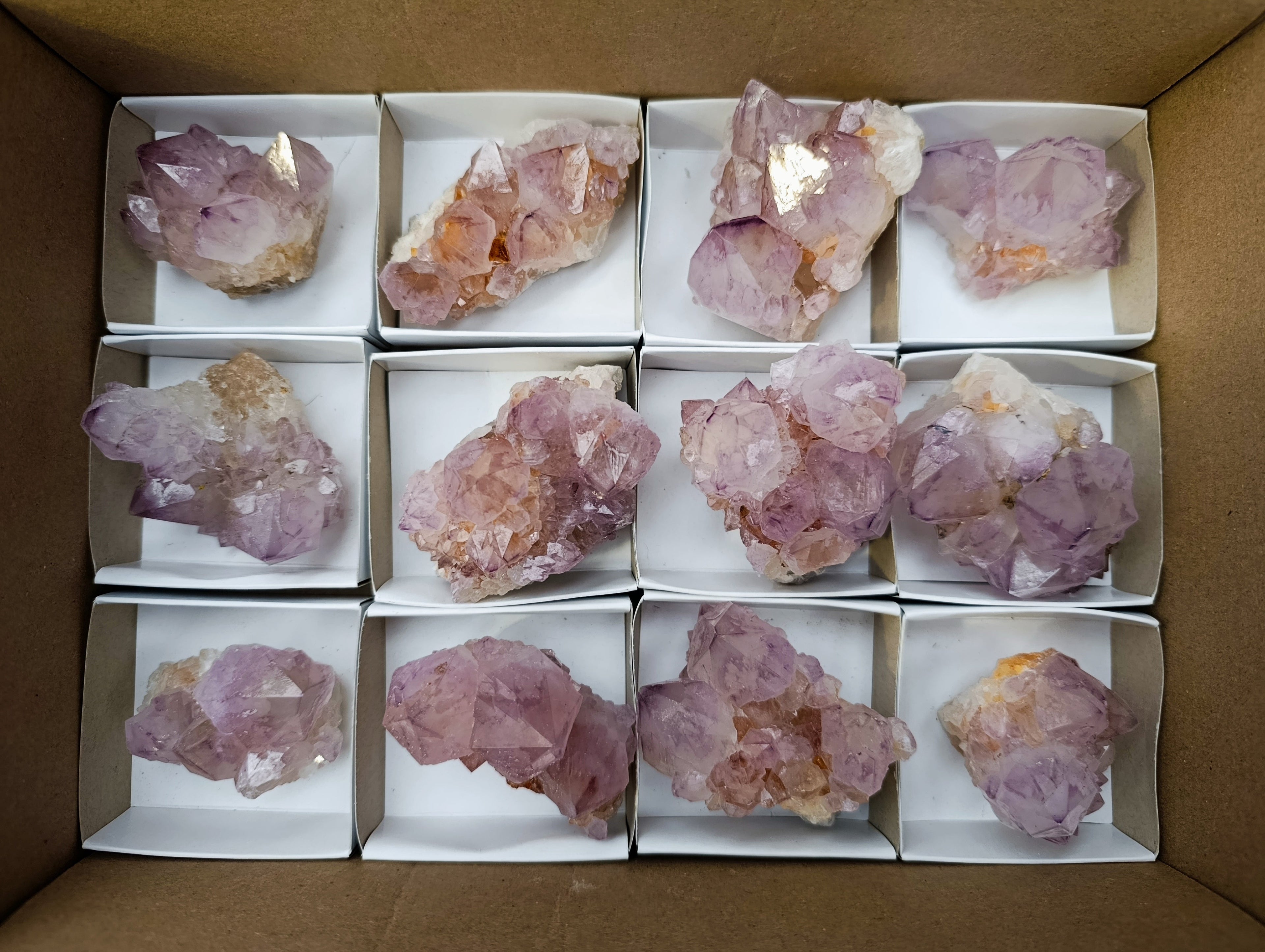 Natural Dark Purple Amethyst Spirit Quartz Clusters x 12 From Boekenhouthoek, South Africa - Toprock Gemstones and Minerals 