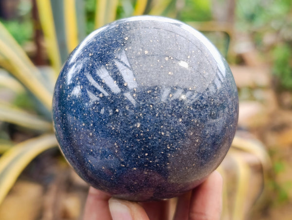 Polished Blue Lazulite Spheres x 2 From Madagascar