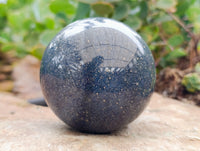 Polished Blue Lazulite Spheres x 2 From Madagascar