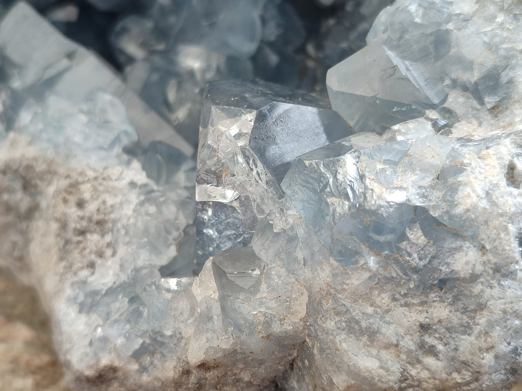 Natural Large Celestite Geode Specimen x 1 From Sakoany, Madagascar - Toprock Gemstones and Minerals 
