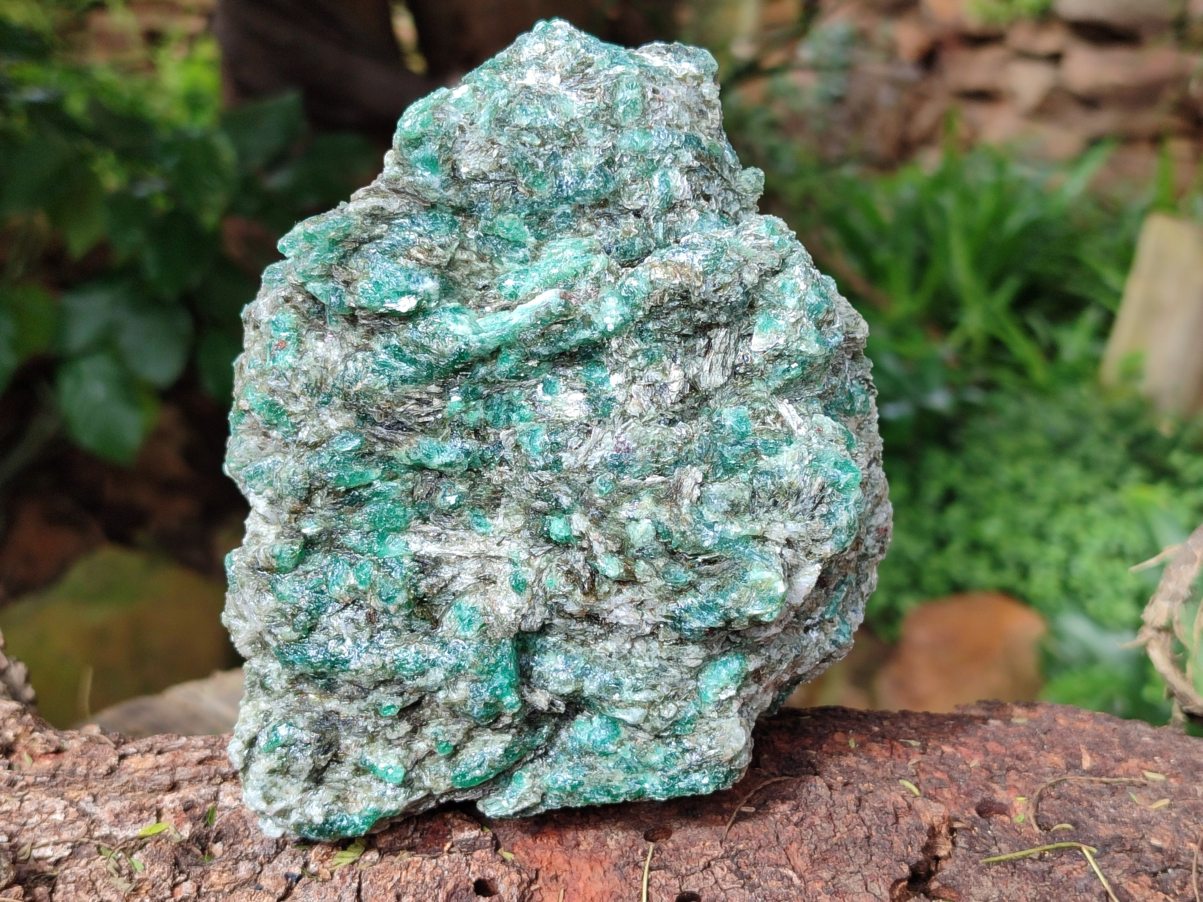 Natural Emerald Mica In Matrix Cobbed Specimens x 2 From Mutoko, Zimbabwe - Toprock Gemstones and Minerals 