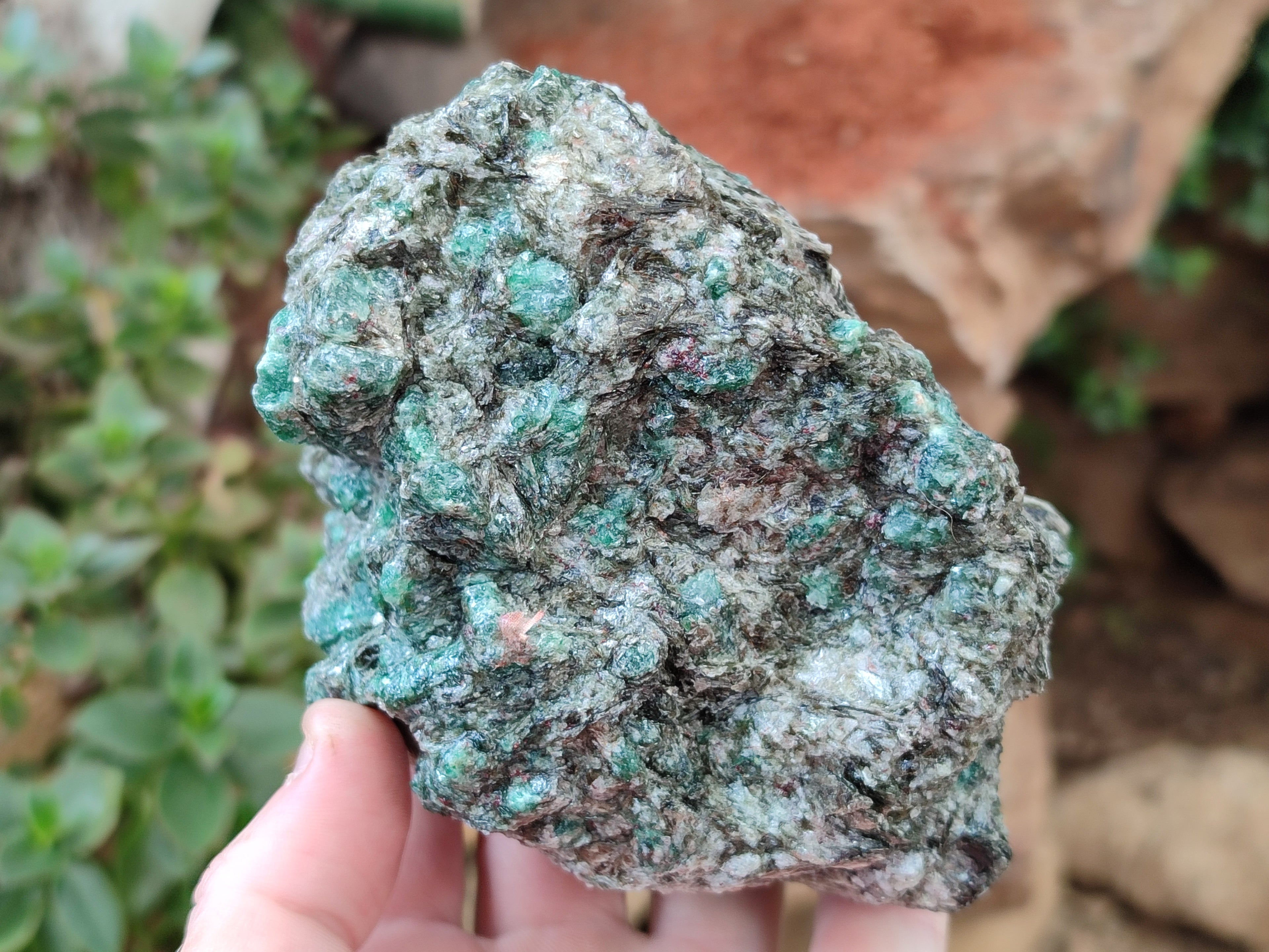 Natural Emerald Mica In Matrix Cobbed Specimens x 2 From Mutoko, Zimbabwe - Toprock Gemstones and Minerals 