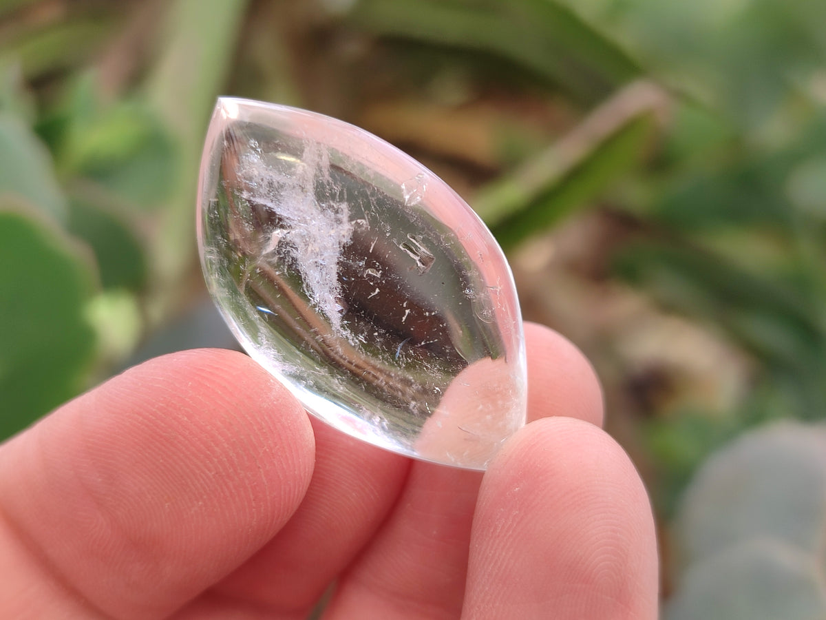 Polished Clear Quartz "Angel Tears" Pendant Pieces x 35 From Madagascar - Toprock Gemstones and Minerals 