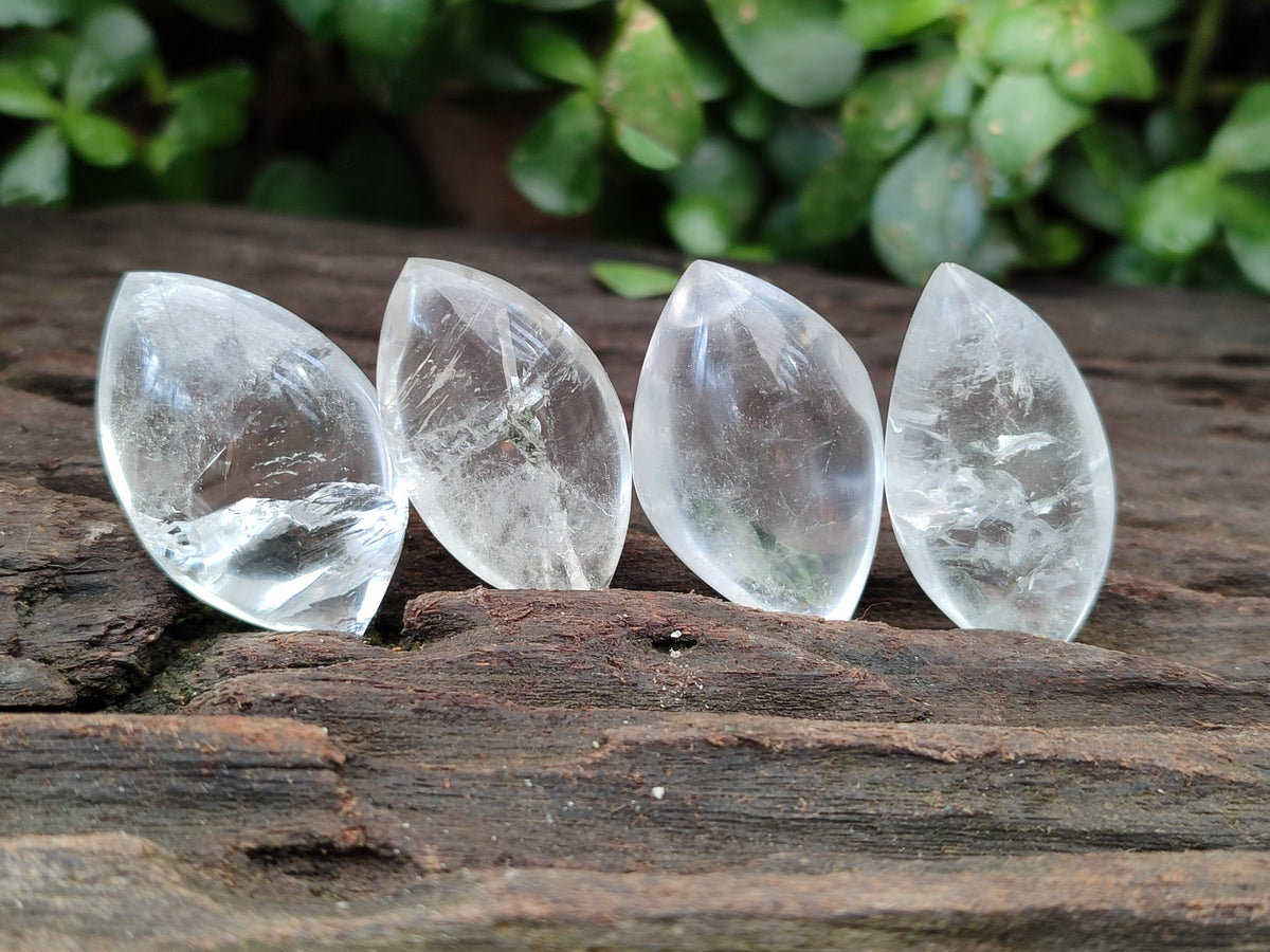 Polished Clear Quartz "Angel Tears" Pendant Pieces x 35 From Madagascar - Toprock Gemstones and Minerals 