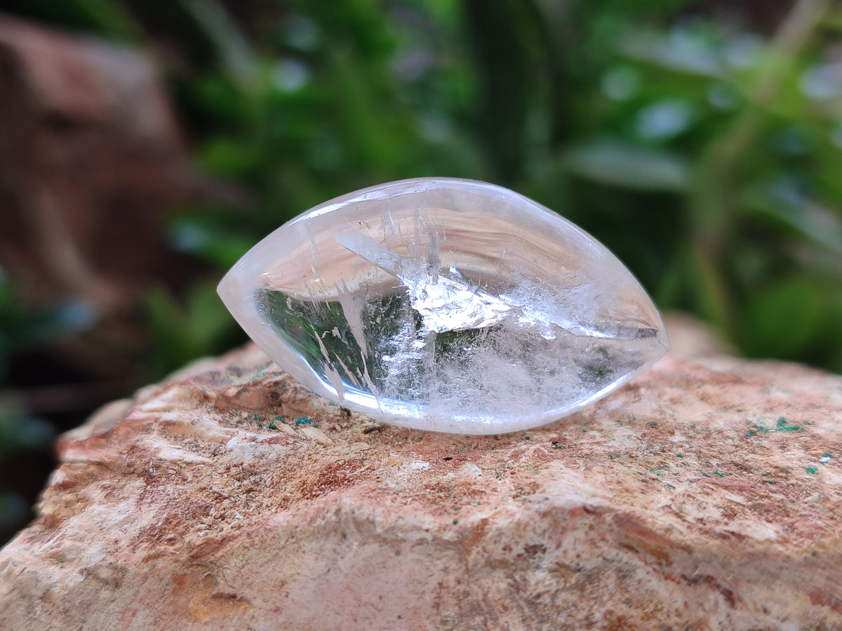 Polished Clear Quartz "Angel Tears" Pendant Pieces x 35 From Madagascar - Toprock Gemstones and Minerals 